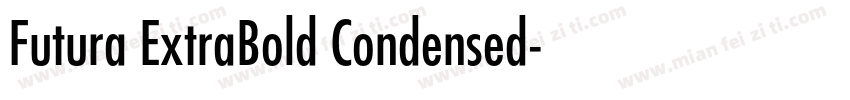 Futura ExtraBold Condensed字体转换